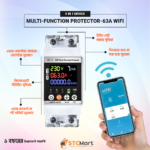 JIUJI WiFi Multi-Function Protector with Last State Memory— 63A, 220V AC - Image 3