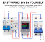 Adjustable VA Protector with Energy Meter— 230V, 63A - Image 4