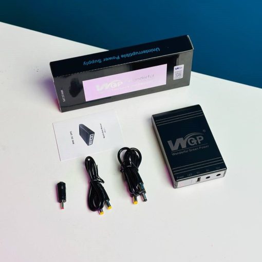 New WGP Mini UPS 10400mAh- Black Color - Image 2