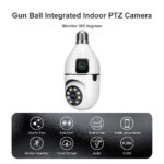 Dual Lens V380 Pro PTZ Bulb Night Vision IP Camera - Image 2