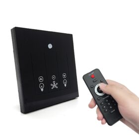 Remote Control Switch—Fan & Light (Black)