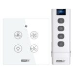 Wi-Fi & Remote Control Switch—Fan & Light (White)