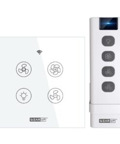 Wi-Fi & Remote Control Switch—Fan & Light (White)