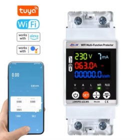 JIUJI WiFi Multi-Function Protector with Last State Memory— 63A, 220V AC